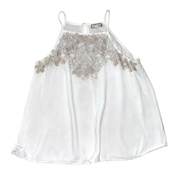 Embroidered Camisole by EYESHADOW in White XS - Picture 1 of 7